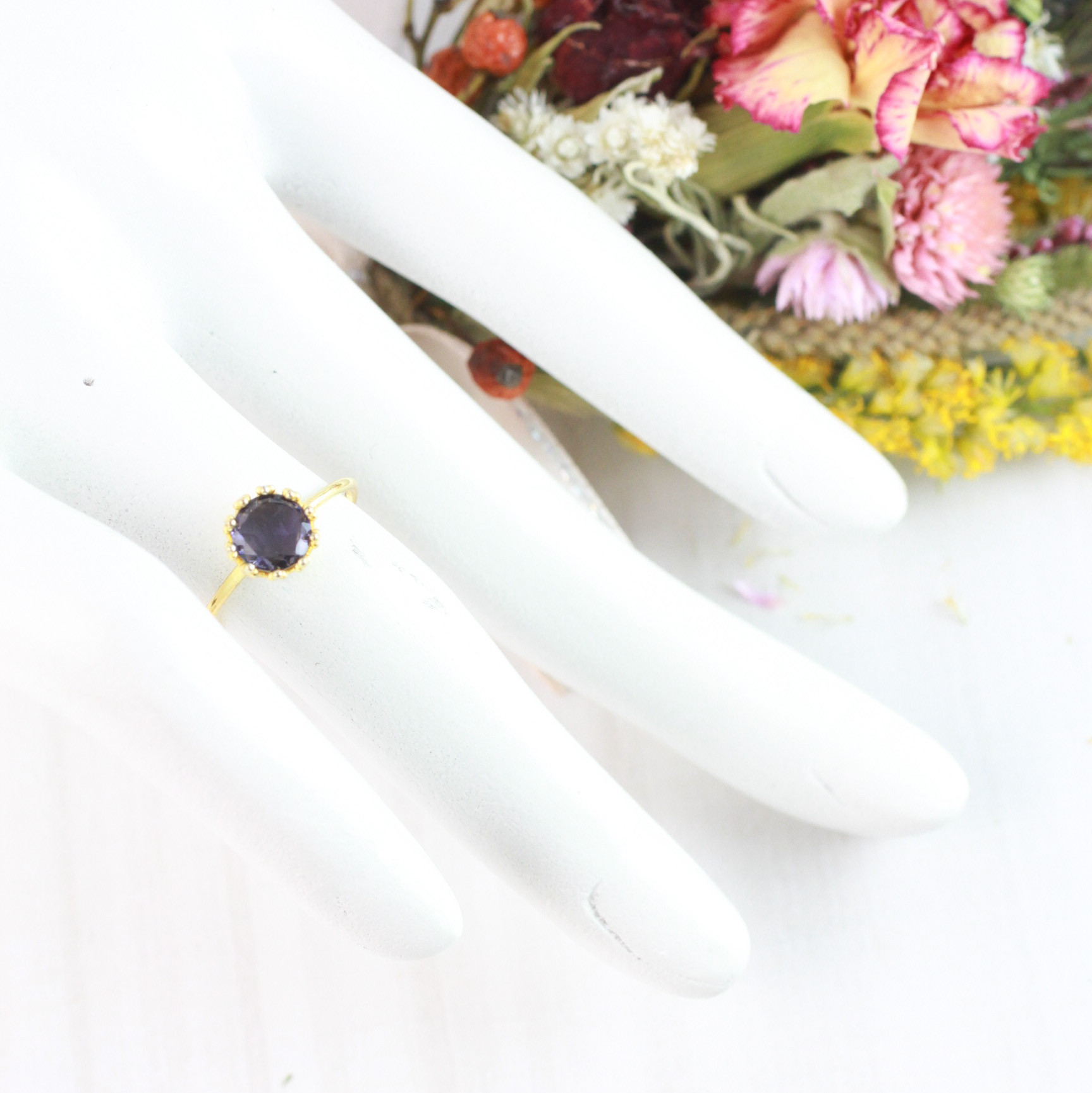 【3月誕生石】アイオライト（18kgp/フリーサイズ）