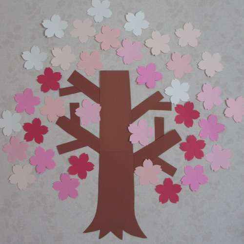 オリジナル ハンドメイド 春の木