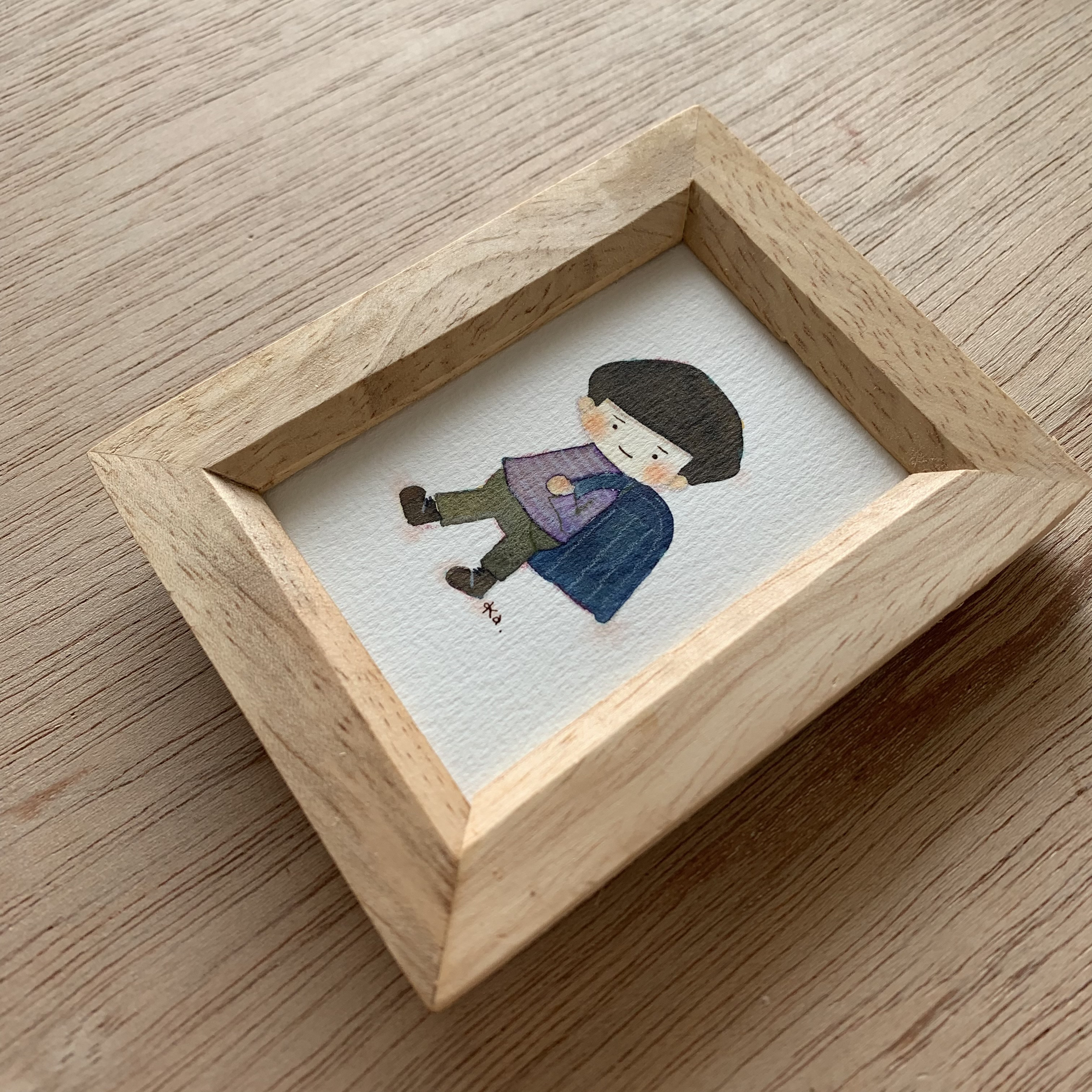 「ランドセルの音」ミニ額　原画