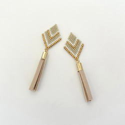オルテガ ピアス《ターコイズ×ブラウン シルバー》 ピアス（フック