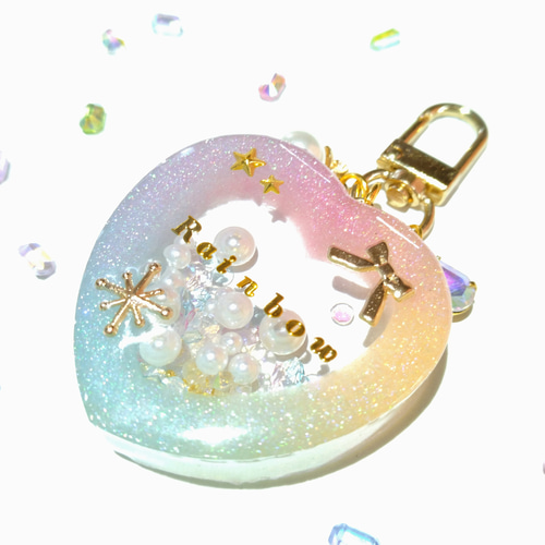 レジン✨キーホルダー　8点 レジンキーホルダー レインボーシェイカーキーホルダー☆ その他