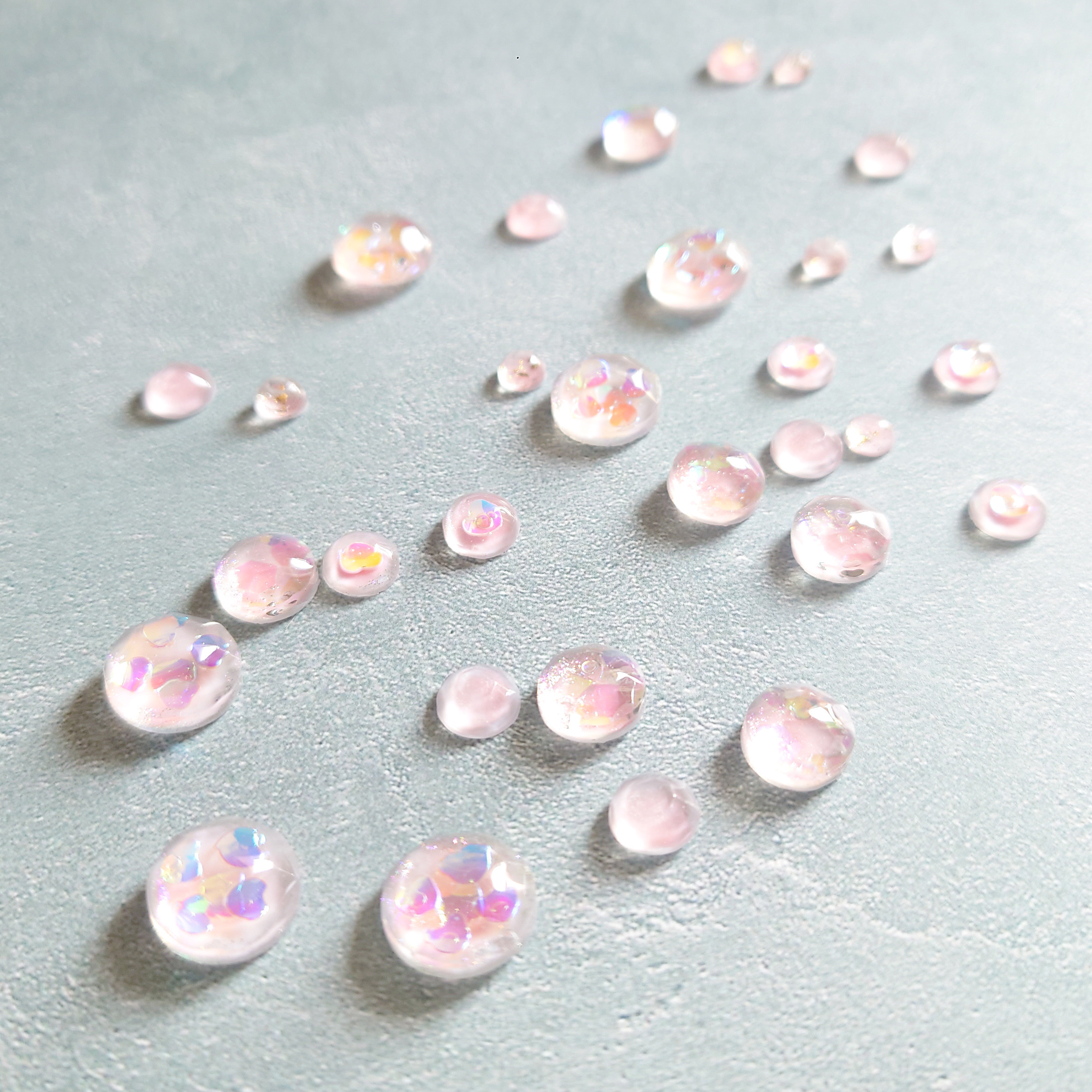 ふんわりチーク　ハートピンク　ロングピアス　ロング　ピアス