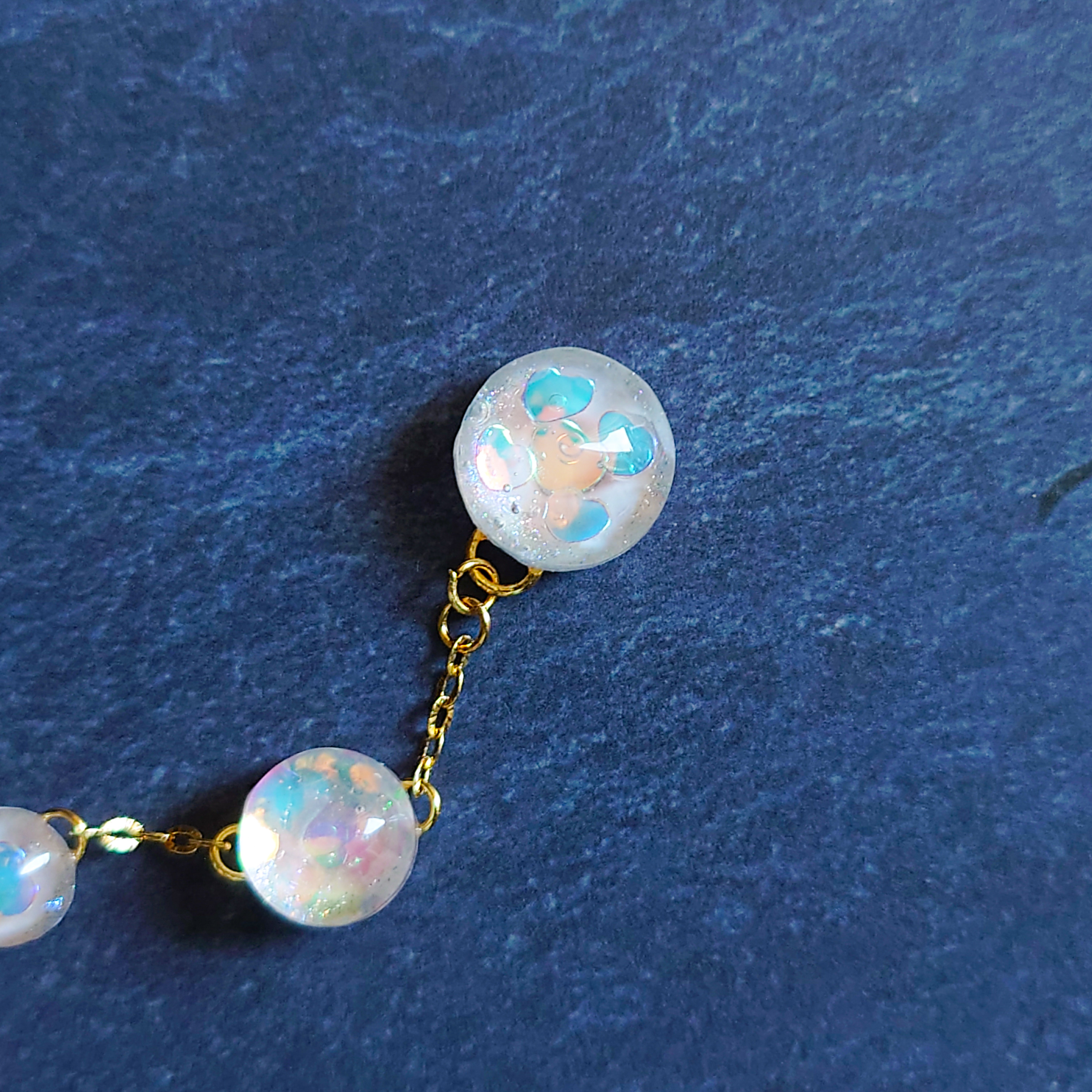 ふんわりチーク　ハートピンク　ロングピアス　ロング　ピアス