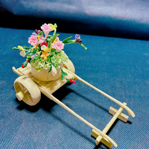 竹細工＊花ぐるま その他置物 hitomade 通販 17069162｜Creema(クリーマ)