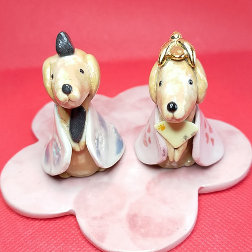 犬雛（ダックスフント）雛人形 お雛様 ひなまつり ひな人形・雛飾り