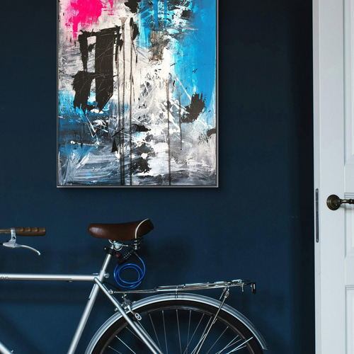 ファイブ - 抽象画 50×40㎝ 原画1点のみ キャンバス インテリア