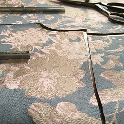 【1点もの・デザイン画付き】イタリア製ゴブラン織りジャガード生地シャツ型ワンピース（KOJI TOYODA） 11枚目の画像