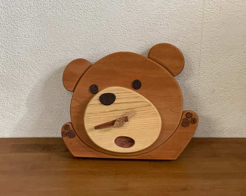 木製クマのフック付き飾り rma-6690_1.jpg