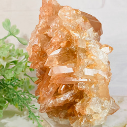 心身のデトックス✨　レインボー　タンジェリンクォーツ　クラスター　原石　蜜柑水晶 1枚目の画像