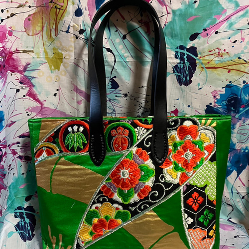 アンズルーム☆ハンドメイド☆ちょっと豪華な トートバッグ 
