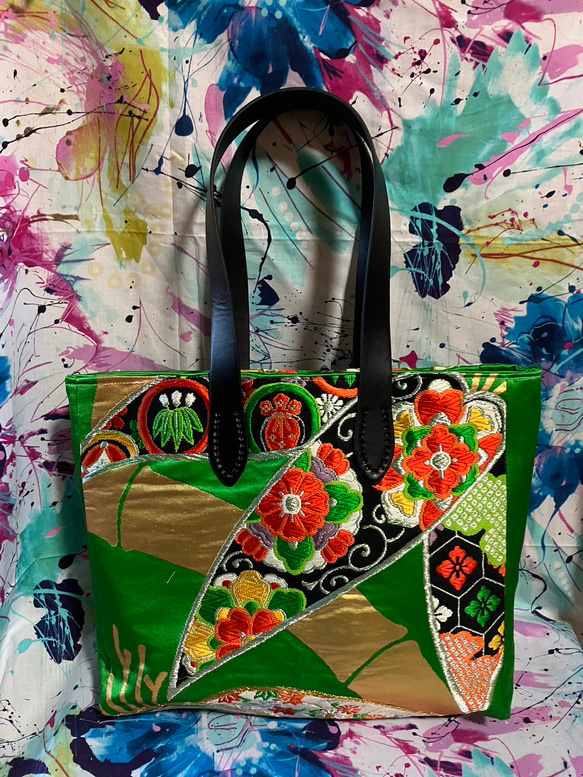 アンズルーム☆ハンドメイド☆ちょっと豪華な トートバッグ 