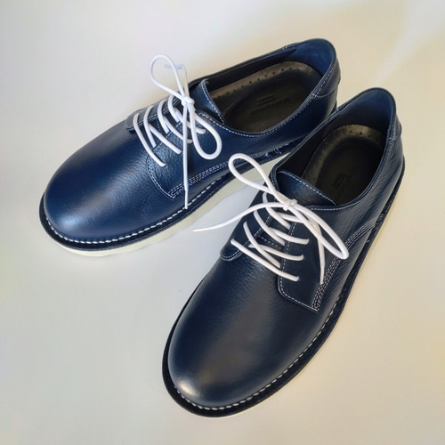 極美品】 COACH ネイビー 厚底 スニーカー 22.5 レザー 革 希少 楽天