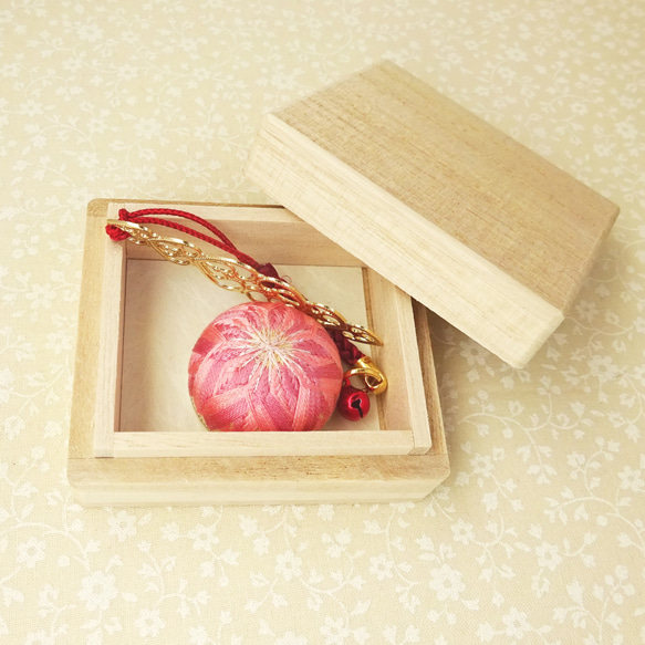 小さなてまり　てまり　帯飾り　まりぼーろ　山桜 1枚目の画像