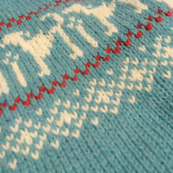 ウィペット、中型犬用☆犬模様の編み込みセーター 5枚目の画像
