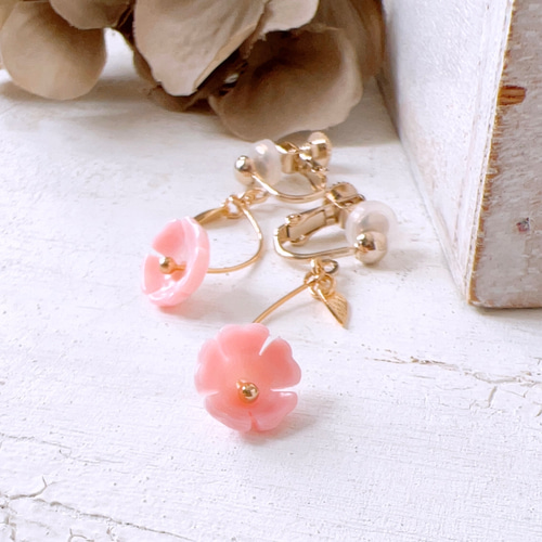 桜イヤリング/ピアス Sakura earrings/piace 揺れるタイプ 桜 桜イヤリング/ピアス Sakura earrings/piace 揺れるタイプ 桜
