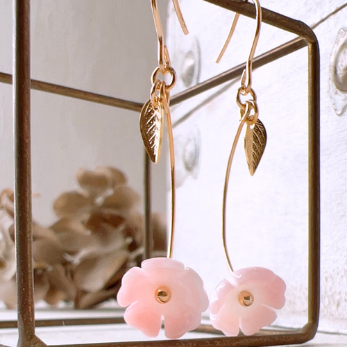桜イヤリング/ピアス Sakura earrings/piace 揺れるタイプ 桜