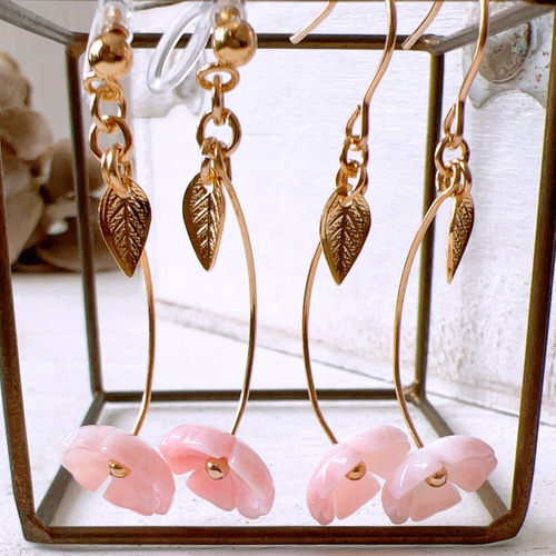 桜イヤリング/ピアス Sakura earrings/piace 揺れるタイプ 桜 桜イヤリング/ピアス Sakura earrings/piace 揺れるタイプ 桜