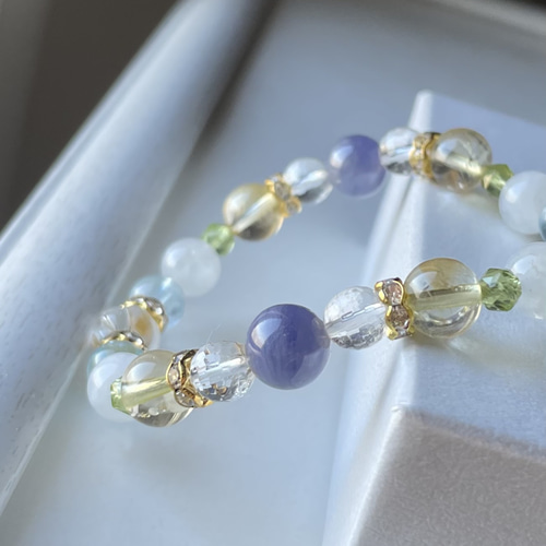 タンザナイト シトリン ムーンストーン 水晶 アクアマリン ペリドット 