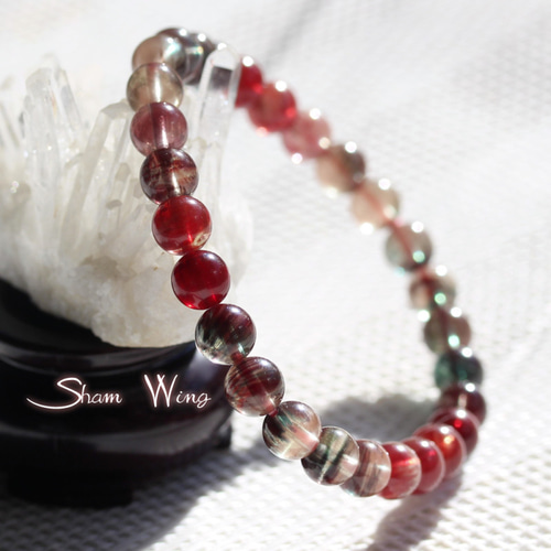 宝石質カラーチェンジアンデシン約6.4～6.6mmブレスレット✧希少  