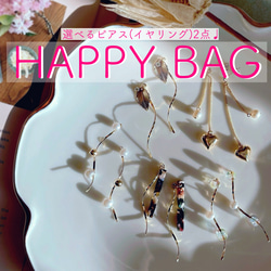 数量限定  HAPPY BAG 2024  2点選べる♩ ピアス(イヤリング) 1枚目の画像