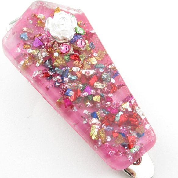 新春クォーツの「ある？」「あるよ～」のやり取りは、どことなくホッとします♪<創作ヘアクリップ>HC049 3枚目の画像