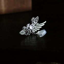 無鎳無痛♪採用優質水晶製成的銀翼秘石耳夾（全5色） 第8張的照片