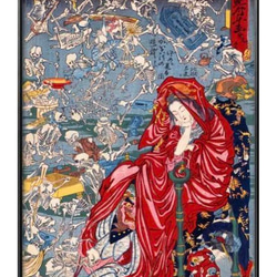 SARUTAHIKO-天狗-（F20号） 猿田彦 現代アート 絵画 イラスト 妖怪