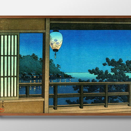 8170□アートポスター 絵画 A3サイズ『川瀬巴水 江の島 8170□アートポスター 絵画 A3サイズ『川瀬巴水 江の島