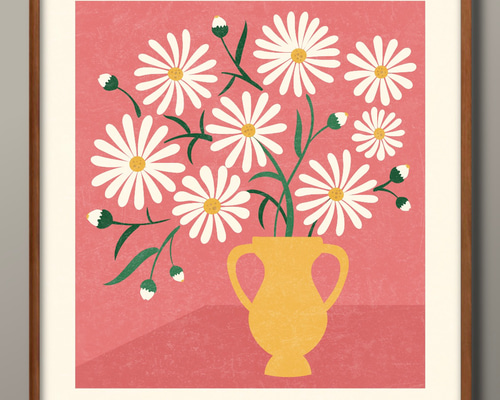 14429□アートポスター 絵画 A3サイズ『フラワー 花 ボタニカル