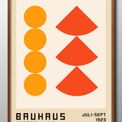 8870■アートポスター　絵画　A3サイズ『バウハウス　BAUHAUS』イラスト　デザイン　上級マット紙　北欧 1枚目の画像