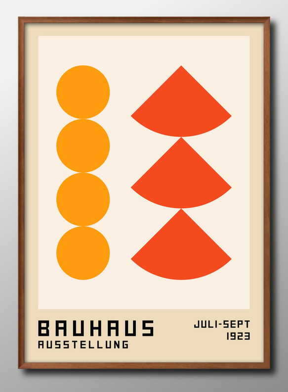 8870■アートポスター　絵画　A3サイズ『バウハウス　BAUHAUS』イラスト　デザイン　上級マット紙　北欧 1枚目の画像