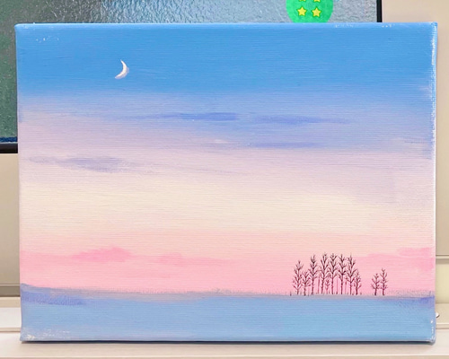 Moonlight 月の絵画　キャンバス　原画 Moonlight 月の絵画 キャンバス 原画 Moonlight 月の絵画