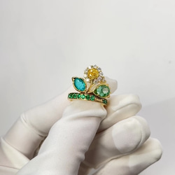 7号即納一点のみ】モアサナイトヘイローリング 約1カラット S925＋