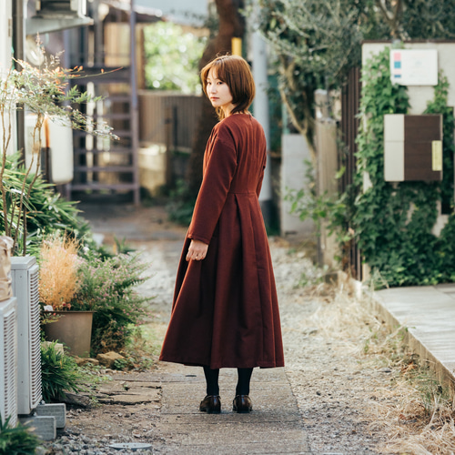 タウンドレス/冬（レンガブラウン） ワンピース moemine/モエミネ 通販