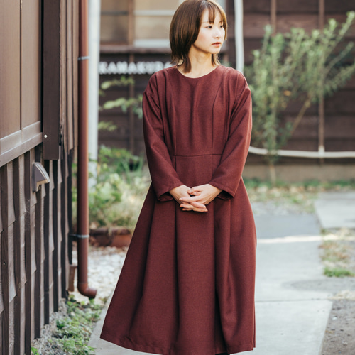 タウンドレス/冬（レンガブラウン） ワンピース moemine/モエミネ 通販