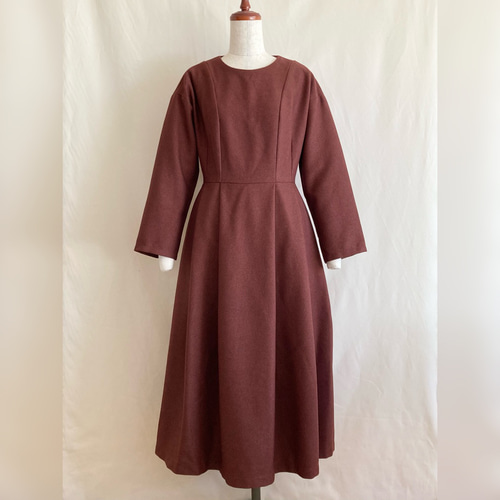 タウンドレス/冬（レンガブラウン） ワンピース moemine/モエミネ 通販