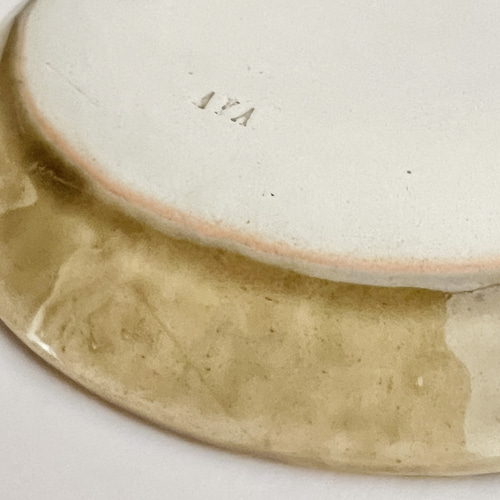 印花の中皿(アネモネ・黄瀬戸) 黄色 陶芸 陶器 中皿 ソポノッカ (陶器