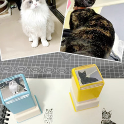 オーダーメイド　はんこ、スタンプPlusタイプ　 愛犬・愛猫 動物　犬　猫　うさぎ　鳥　ハムスタ-　ペット 5枚目の画像