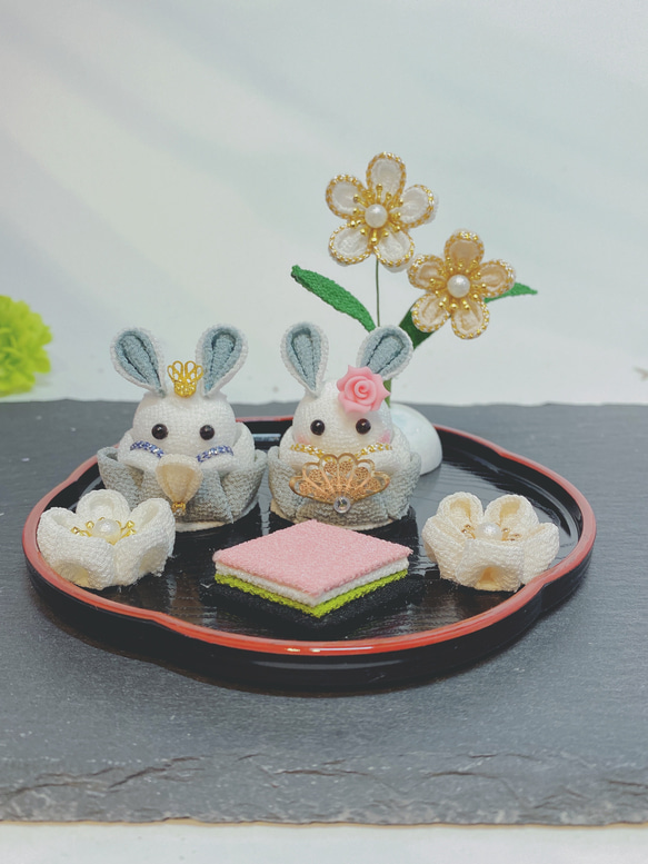 つまみ細工 つまみ細工雛人形 雛人形 お雛様 雛飾り ひなまつり