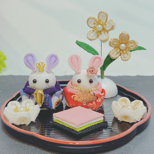 つまみ細工 つまみ細工雛人形 雛人形 雛飾り お雛様 ひなまつり