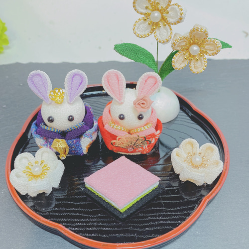 つまみ細工 つまみ細工雛人形 雛人形 雛飾り お雛様 ひなまつり