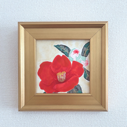 Creema限定 日本画/原画《椿》 絵画 Blancheur art 通販 Creema限定 日本画/原画《椿》 絵画 Blancheur art 通販