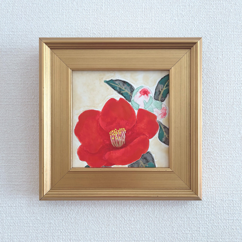 Creema限定 日本画/原画《椿》 絵画 Blancheur art 通販