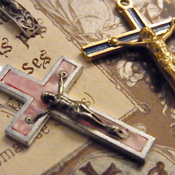 福袋 フランス ヴィンテージ デッドストック クロス 十字架 6個 チャーム 2枚目の画像