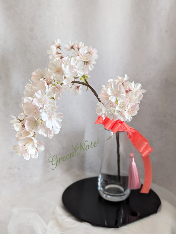毎年きれい！桜のアレンジメント4点セット ひな祭り　　和室　玄関　インテリア 1枚目の画像