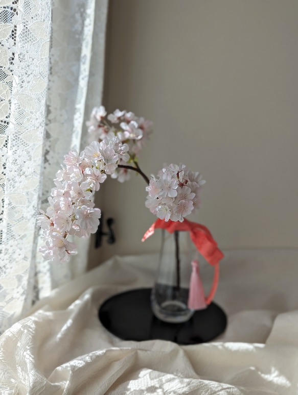 毎年きれい！桜のアレンジメント4点セット ひな祭り　　和室　玄関　インテリア 5枚目の画像