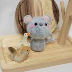 おしゃれ　ねずみ　羊毛フェルト ネズミ 羊毛フェルト 羊毛フェルト Sleeping forest 通販