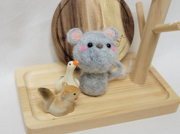 上品なブランド 羊毛フェルト干支☆ねずみ 羊毛フェルト 通販 ～ ～hatci 羊毛フェルト