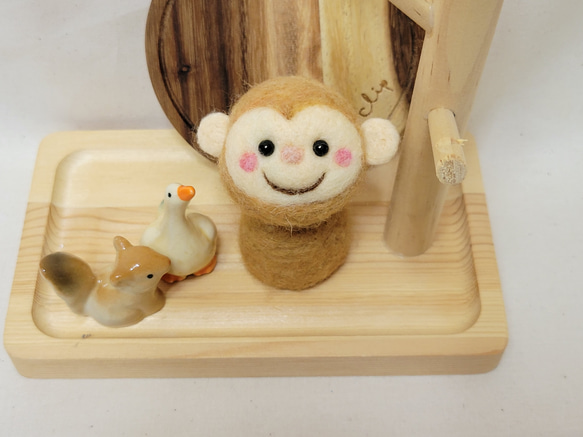 羊毛フェルト干支☆さる 羊毛フェルト ～hatci ～ 通販 17071714