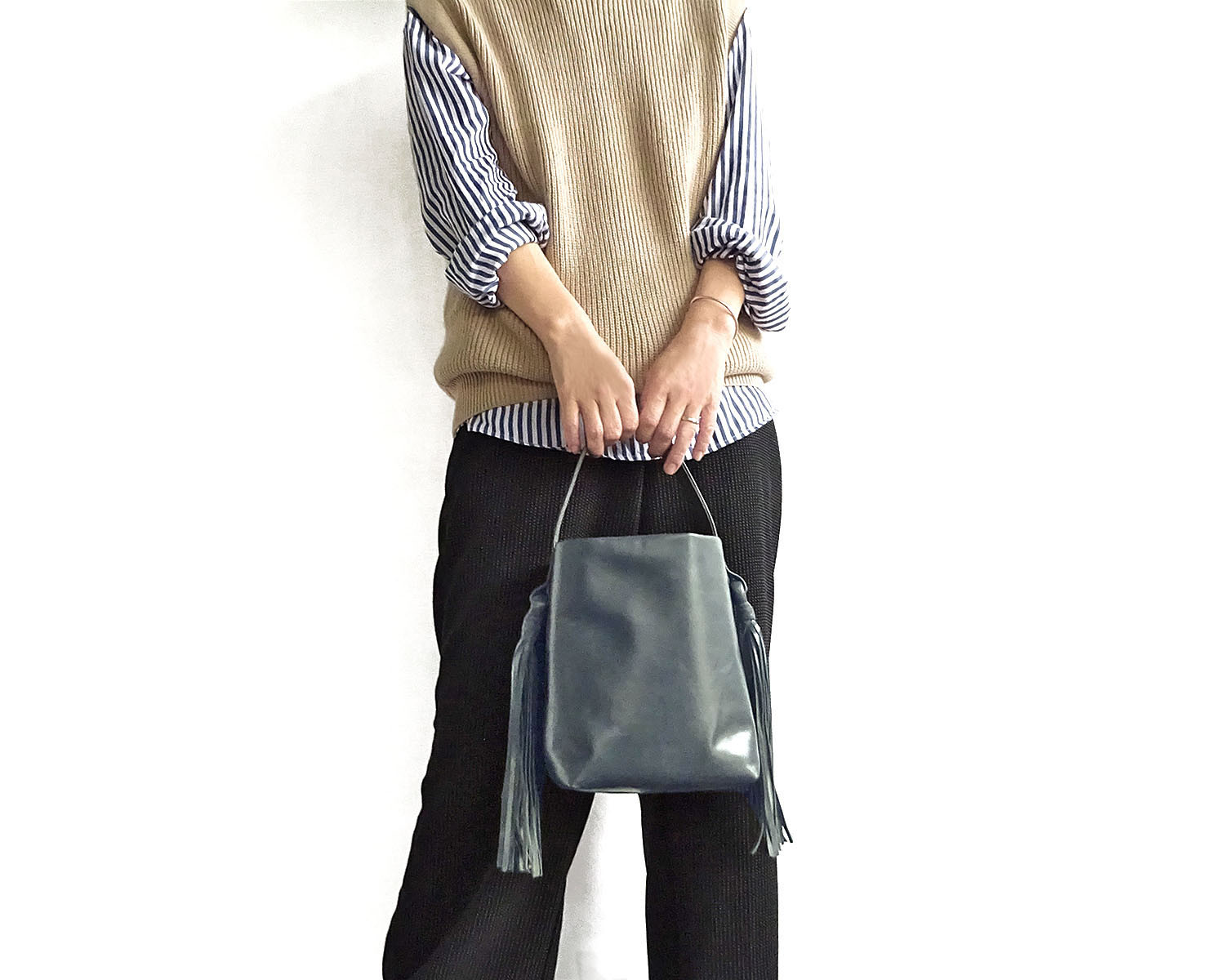 タッセルトートバッグ２WAY（gray） 15,246円